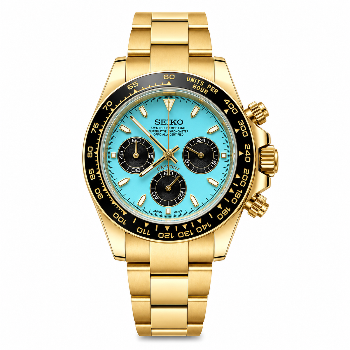 Daytona | Full Gold Ice Blue