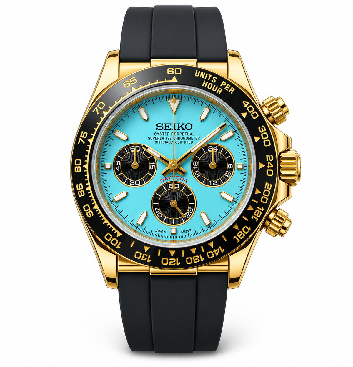 Daytona | Gold Ice Blue Oyster Flex
