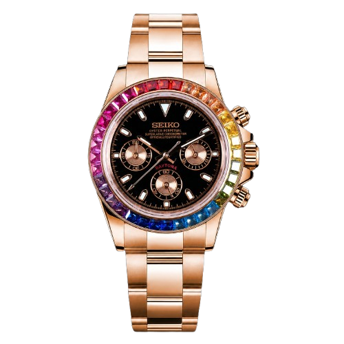 Daytona | Rose Gold Rainbow